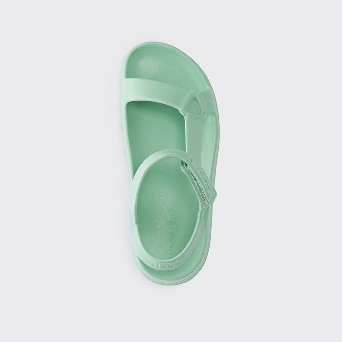 Lemon Jelly Shoes | Vegan green sporty sandals NOLA 05 - 10021960