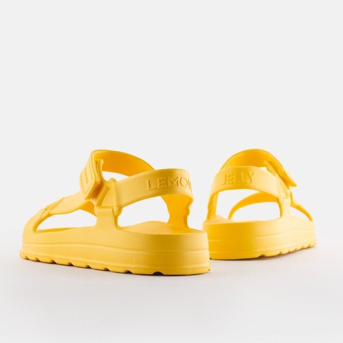 Lemon Jelly Shoes | Vegan yellow sporty sandals NOLA 07 - 10021962