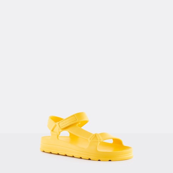 Lemon Jelly Shoes | Vegan yellow sporty sandals NOLA 07 - 10021962
