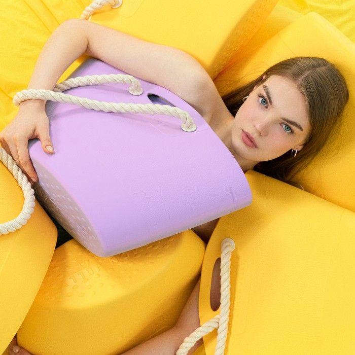 Lemon Jelly | Vegan purple beach bag SPLASHYBAG 14 - 10022744