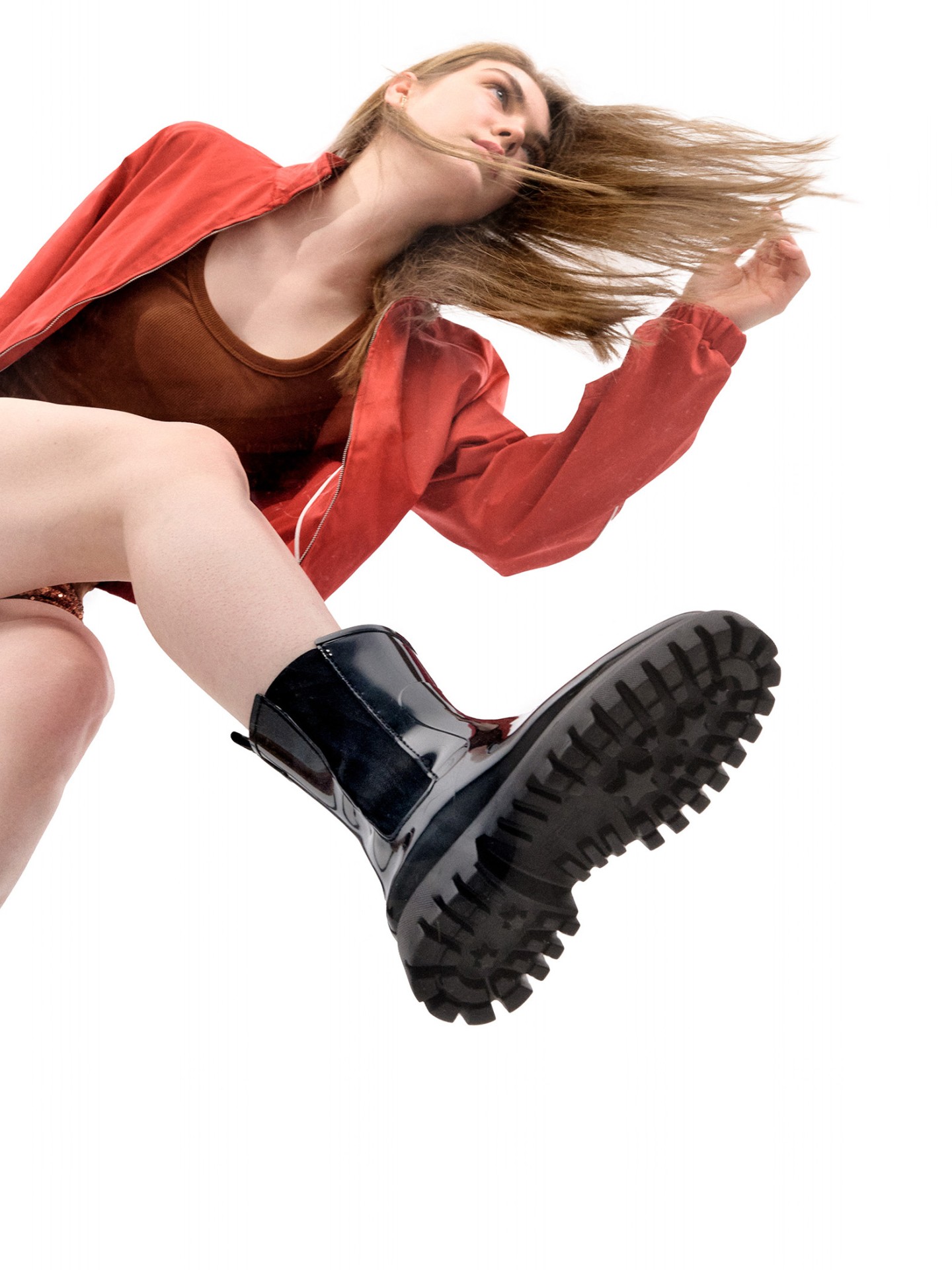 Lemon Jelly Super Light Black Mid Calf Boots for Woman City