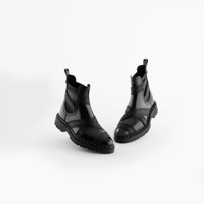 Lemon Jelly Boots | Women Black Ankle Boots FRANKIE 0100 - 10019303