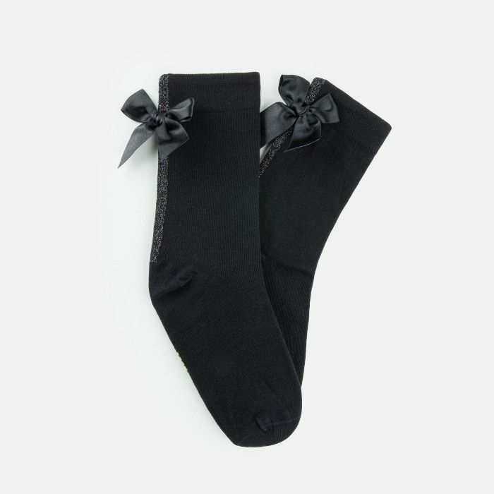 Meias pretas com lao BOW SOCKS 01  | Lemon Jelly - 10022548