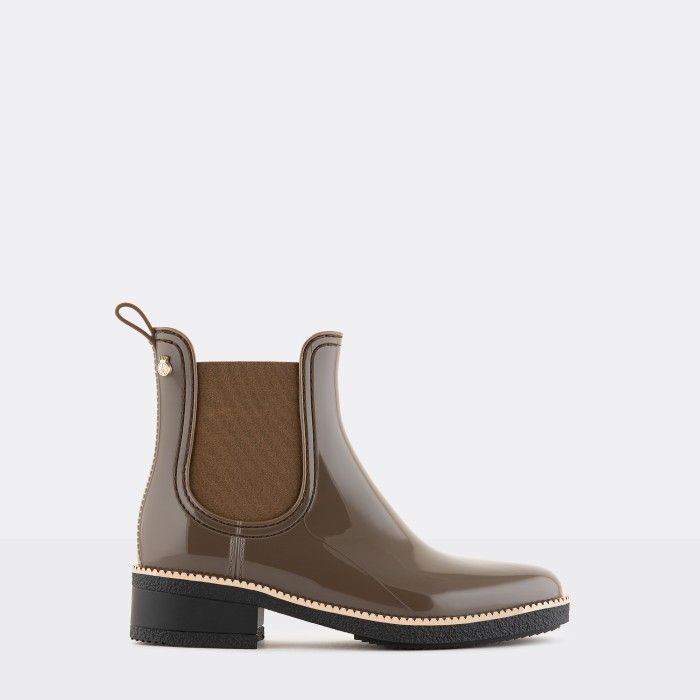 Vegan brown chelsea boots women AVA 27 | Lemon Jelly Boots - 10021281