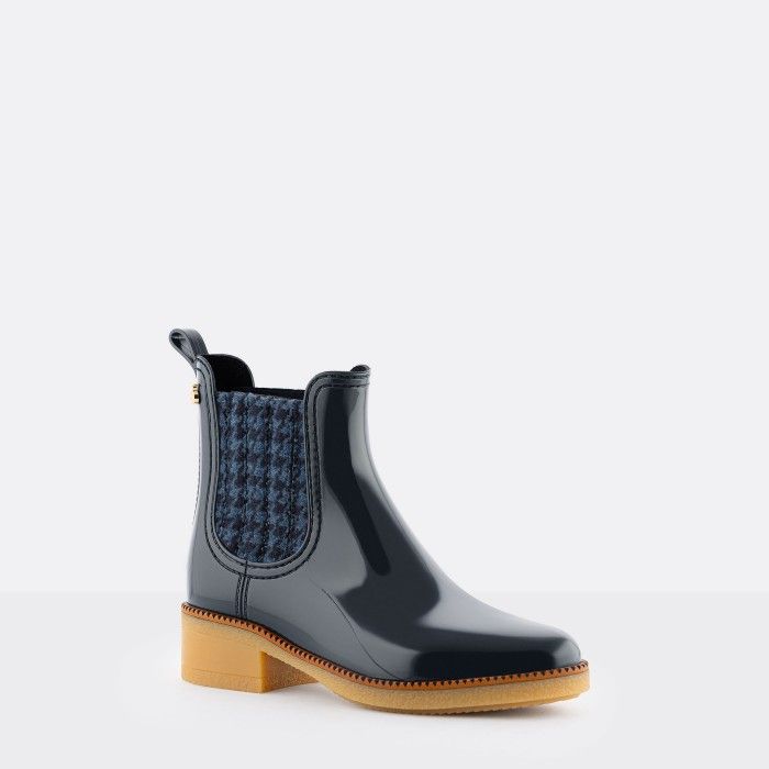 Vegan navy chelsea boots KEENA 02 | Lemon Jelly Booties - 10022367