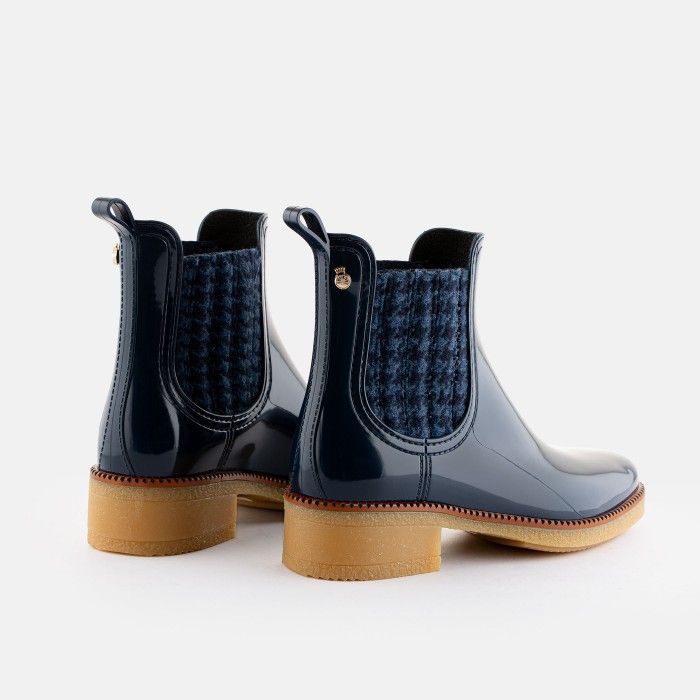 Vegan navy chelsea boots KEENA 02 | Lemon Jelly Booties - 10022367