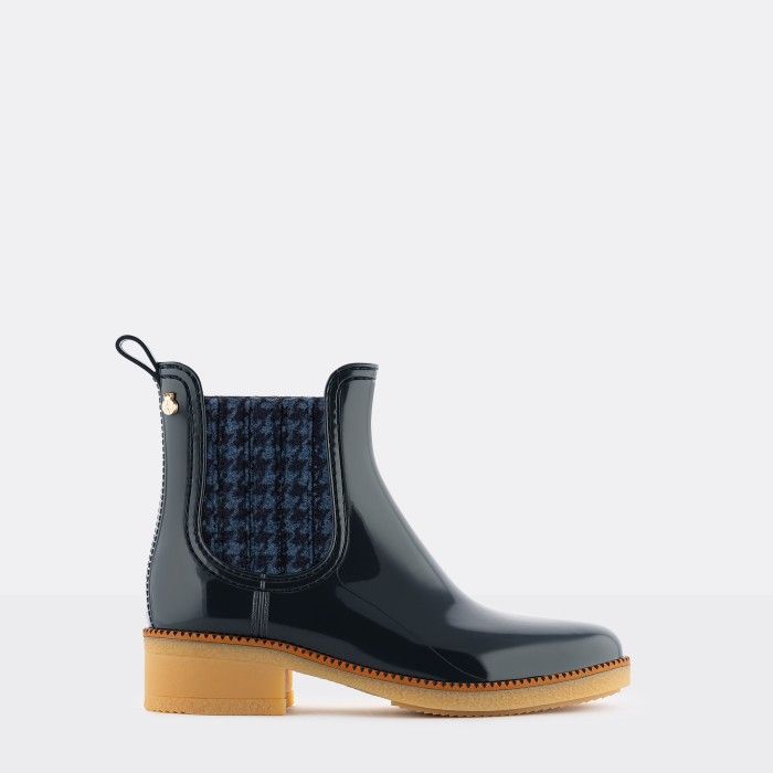 Vegan navy chelsea boots KEENA 02 | Lemon Jelly Booties - 10022367