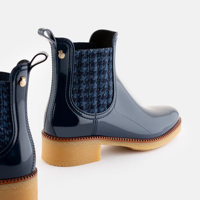 Vegan navy chelsea boots KEENA 02 | Lemon Jelly Booties - 10022367