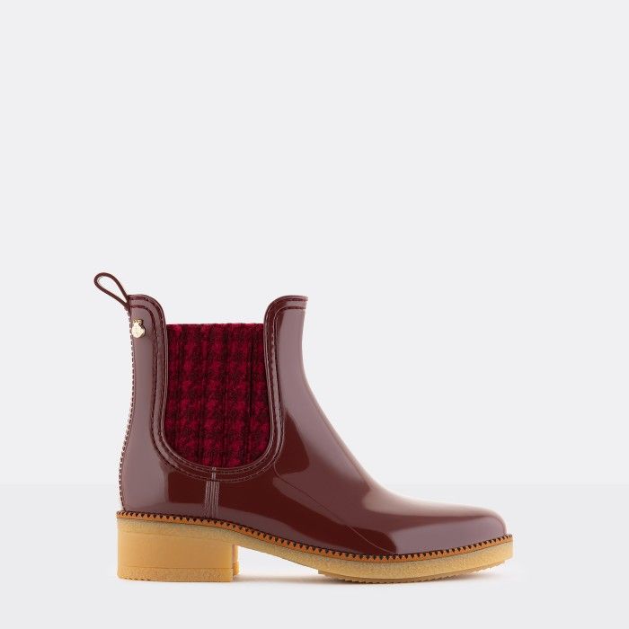 Vegan red chelsea boots KEENA 03 | Lemon Jelly Booties - 10022368