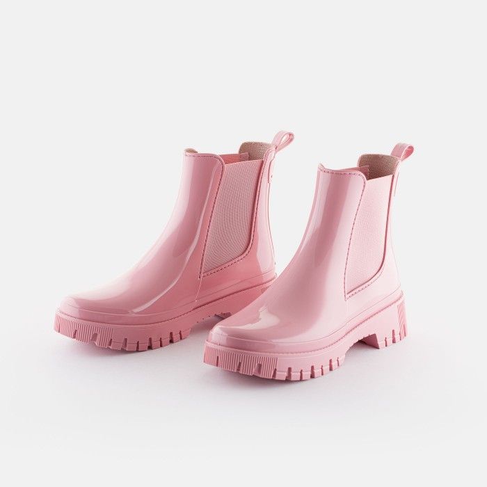 Vegan wide fit pink boots PEACHY 20 | Lemon Jelly Footwear - 10022377