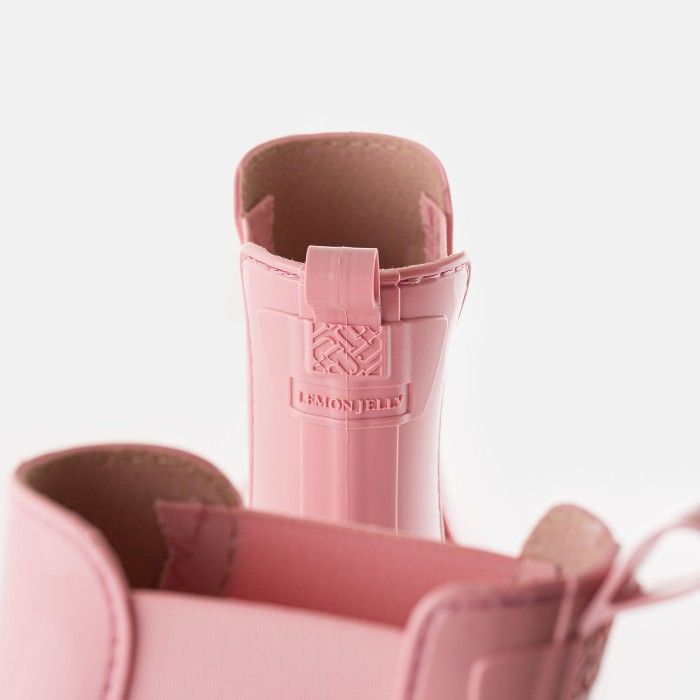 Vegan wide fit pink boots PEACHY 20 | Lemon Jelly Footwear - 10022377