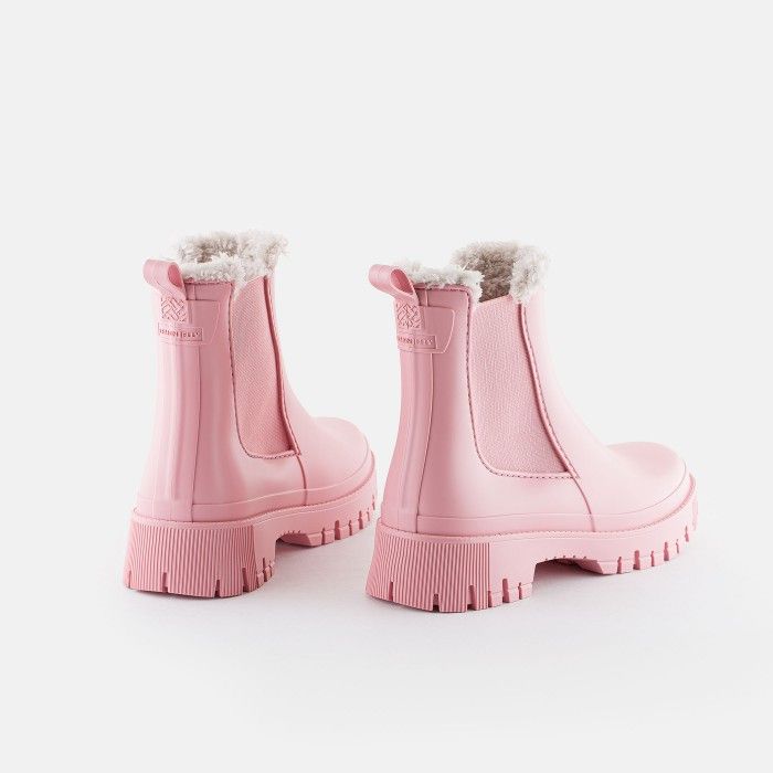 Vegan Pink fur lined boots WREN 08 | Lemon Jelly Boots Boots - 10022388