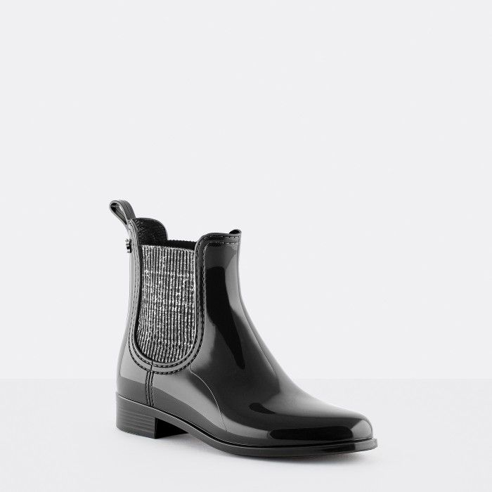 Vegan black chelsea boots AINE 01 | Lemon Jelly Booties - 10022411