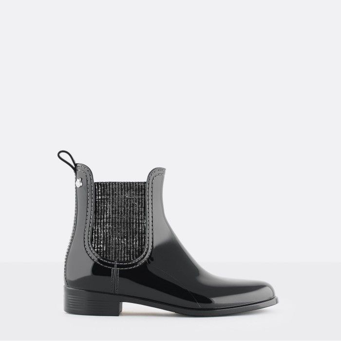 Vegan black chelsea boots AINE 01 | Lemon Jelly Booties - 10022411