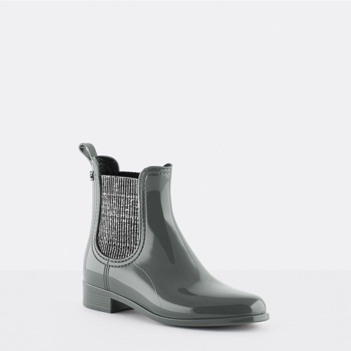 Vegan grey chelsea boots AINE 04 | Lemon Jelly Booties - 10022415