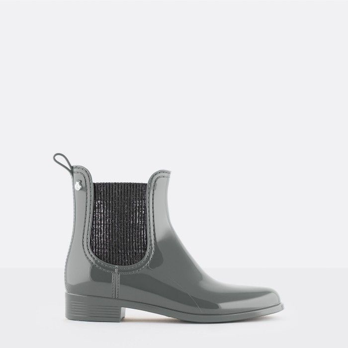 Vegan grey chelsea boots AINE 04 | Lemon Jelly Booties - 10022415