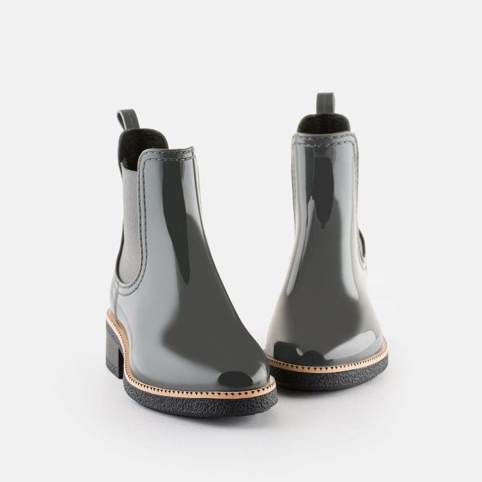 Vegan grey woman boots AVA 28 | Lemon Jelly Boots - 10022447