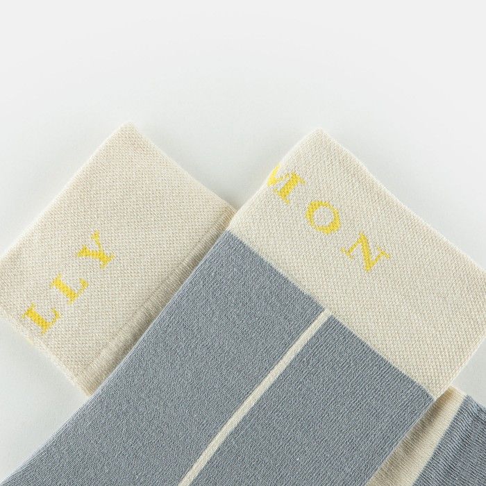 Grey women socks COLOR BLOCK SOCKS 01 | Lemon Jelly - 10022501