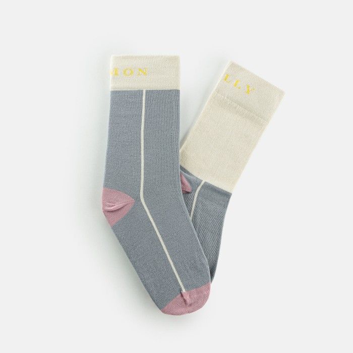 Meias coloridas COLOR BLOCK SOCKS 01 | Lemon Jelly - 10022501