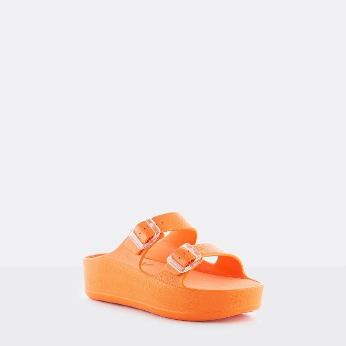 Sandlia Plataforma Laranja Vegan FENIX 09 | Lemon Jelly - 10020917