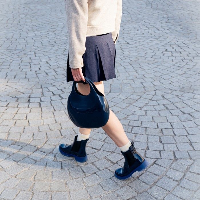 Vegan Navy chelsea boots CAROLINA 01 | Lemon Jelly Footwear - 10022263