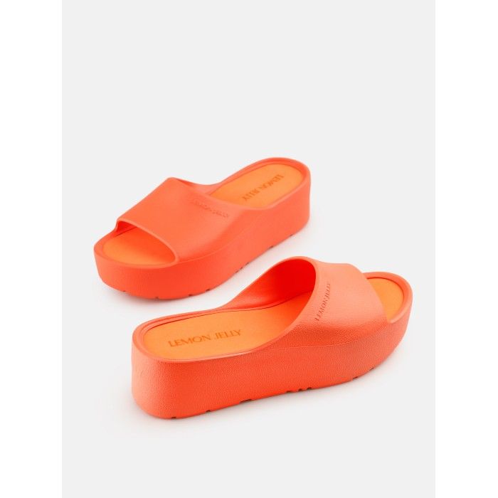 Chinelos Laranja de Plataforma Vegan Sunny Orange Peel - 10022976