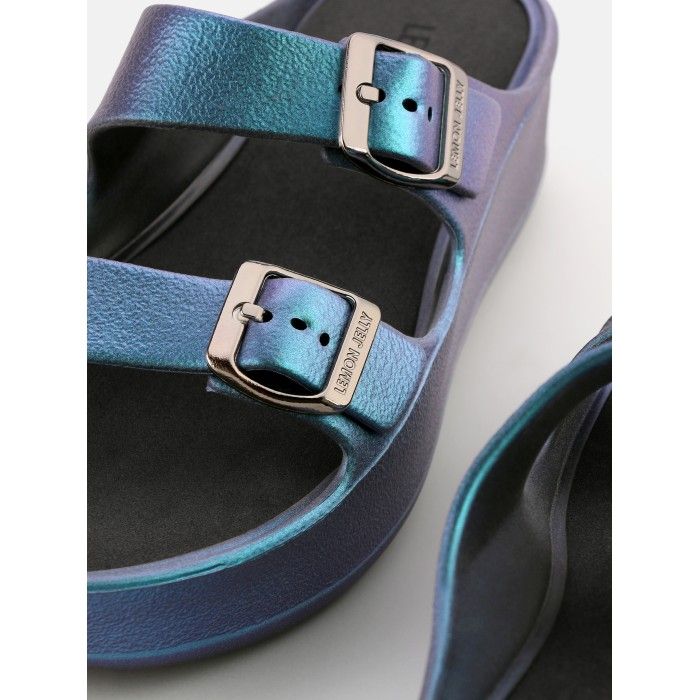 Lemon Jelly Bright Sandals with Buckles Elina Pearl Blue - 10022979