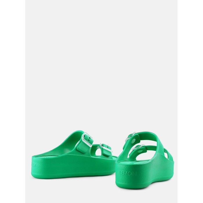 Lemon Jelly Sandals with Buckles Vegan Fenix Oasis Green - 10022925