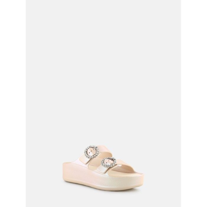 Sandlias Beges Fivelas com Rivetes Clea Desert - 10022937