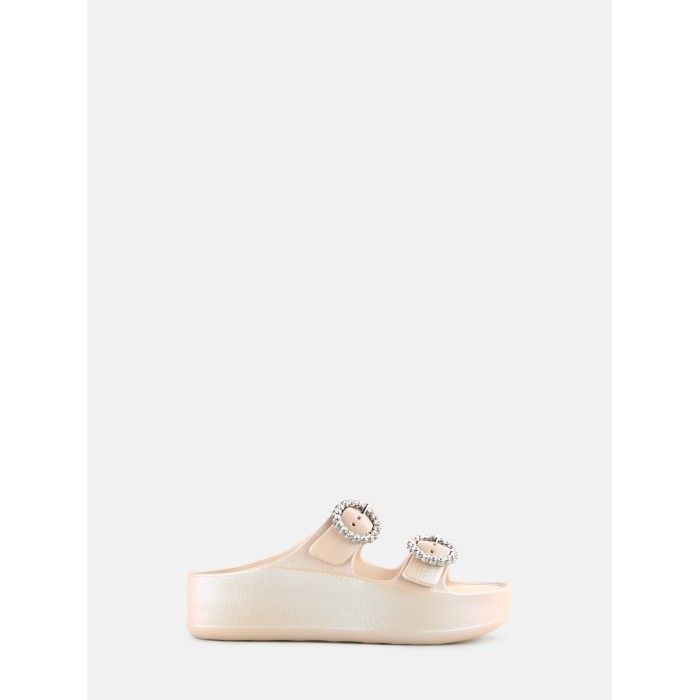 Sandlias Beges Fivelas com Rivetes Clea Desert - 10022937