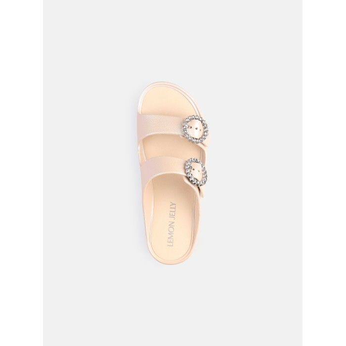 Sandlias Beges Fivelas com Rivetes Clea Desert - 10022937