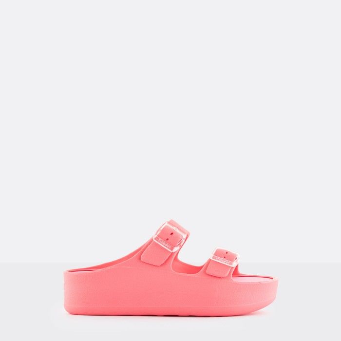 Sandlias Plataforma Rosa com Fivela Vegan Fenix Flamingo Pink - 10023127