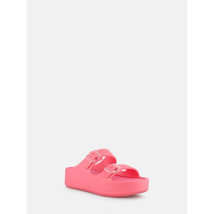 Sandlias Plataforma Rosa com Fivela Vegan Fenix Flamingo Pink - 10023127