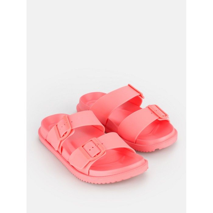 Lemon Jelly Sporty Sandals with Buckles Elise Flamingo Pink - 10023146