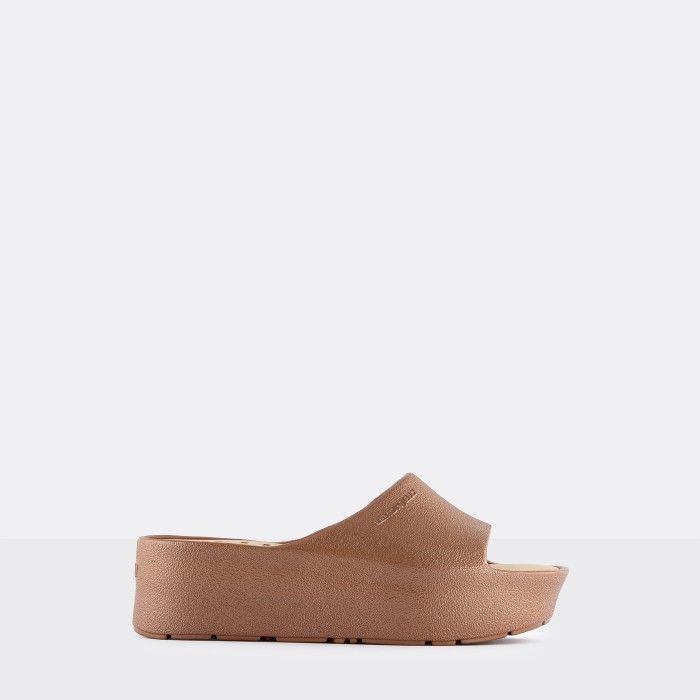 Lemon Jelly Platform Slides Vegan Sunny Bronzo Metal - 10023096