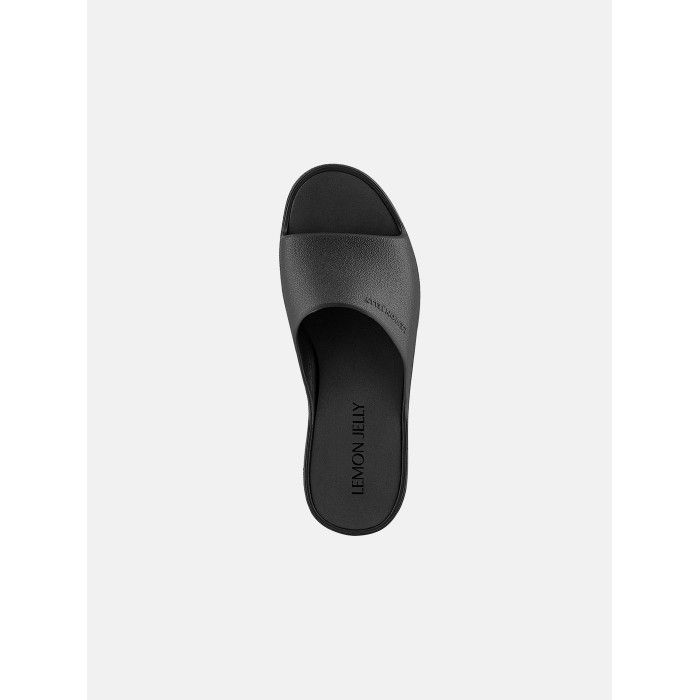 Lemon Jelly Platform Slides Vegan Sunny Black - 10023094