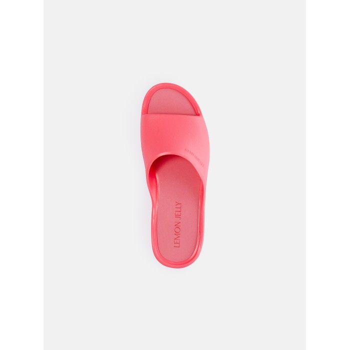 Lemon Jelly Platform Slides Vegan Sunny Flamingo Pink - 10023099