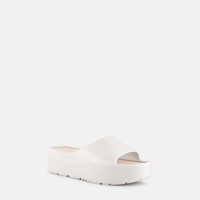 Lemon Jelly Platform Slides Vegan Sunny Pearl Metal - 10023098