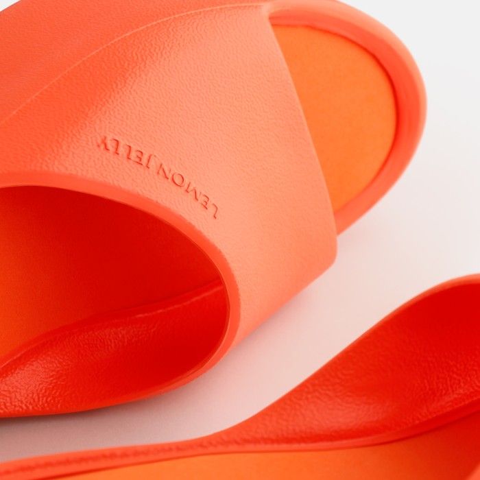 Lemon Jelly Platform Slides Vegan Sunny Orange Peel - 10022976