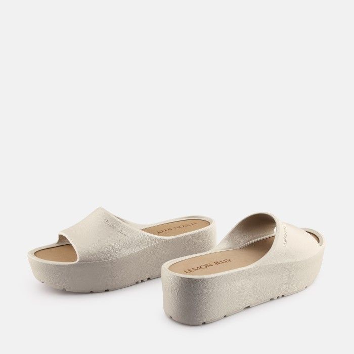Chinelos Cinzentos de Plataforma Vegan Sunny Warm Grey - 10023095