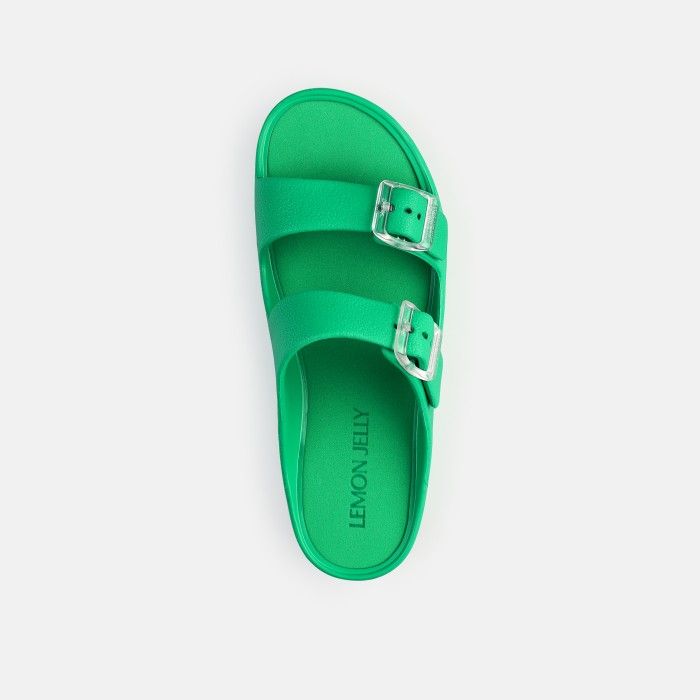 Sandlias Plataforma Verdes com Fivela Vegan Fenix Oasis Green - 10022925