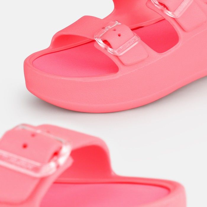 Lemon Jelly Sandals with Buckles Vegan Fenix Flamingo Pink - 10023127
