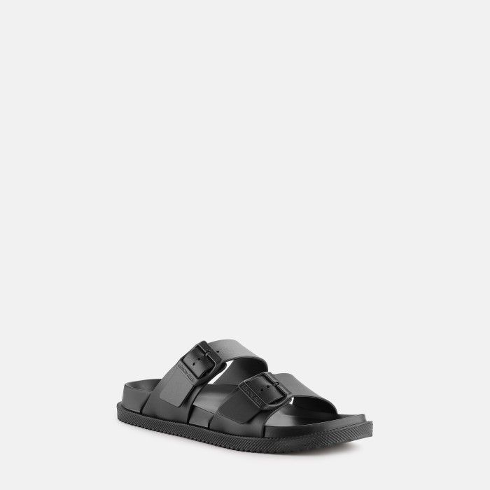 Lemon Jelly Sporty Sandals with Buckles Elise Black - 10023145