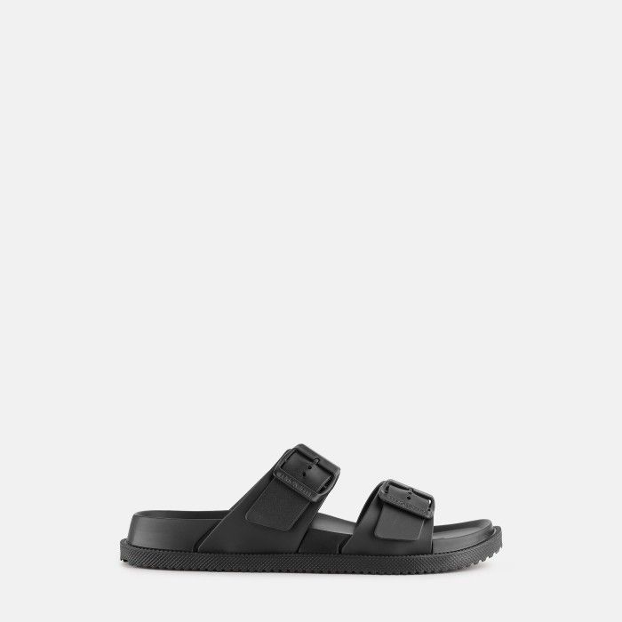 Lemon Jelly Sporty Sandals with Buckles Elise Black - 10023145