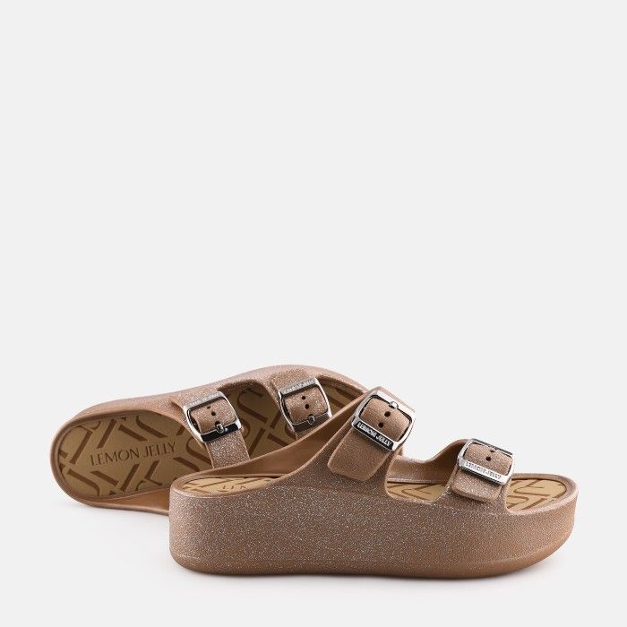 Lemon Jelly Metallic Sandals with Buckles Giulietta Bronzo Metal - 10023131