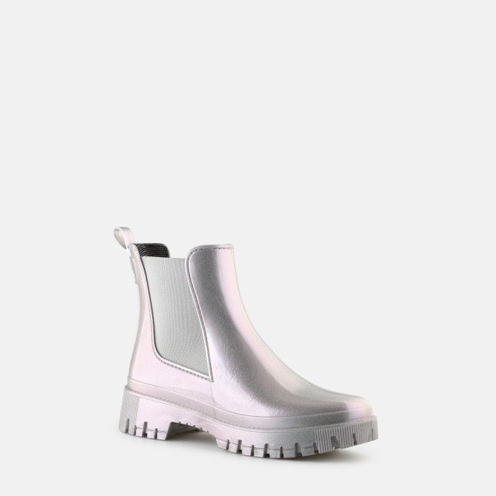 Botas de Chuva Cinzentos Brilhantes Vegan Peachy Mermaid - 10022960