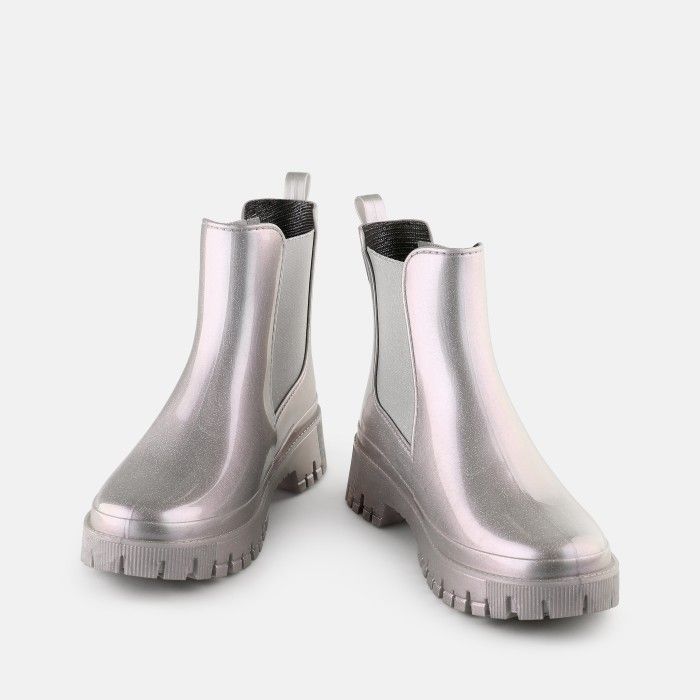 Botas de Chuva Cinzentos Brilhantes Vegan Peachy Mermaid - 10022960