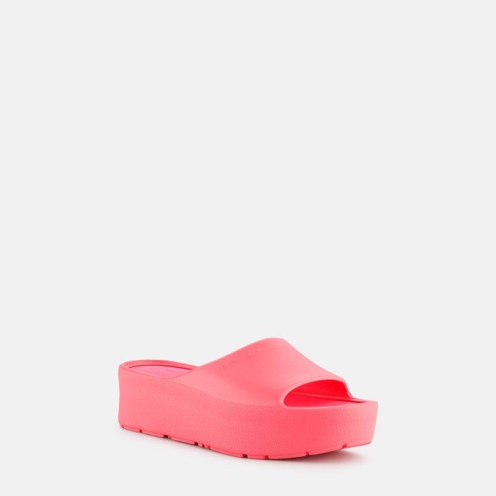 Lemon Jelly Platform Slides Vegan Sunny Flamingo Pink - 10023099
