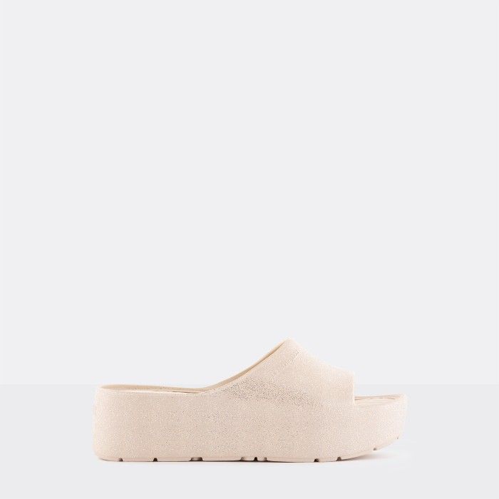 Lemon Jelly Metallic Slides Fiorella Desert Vegan - 10023119