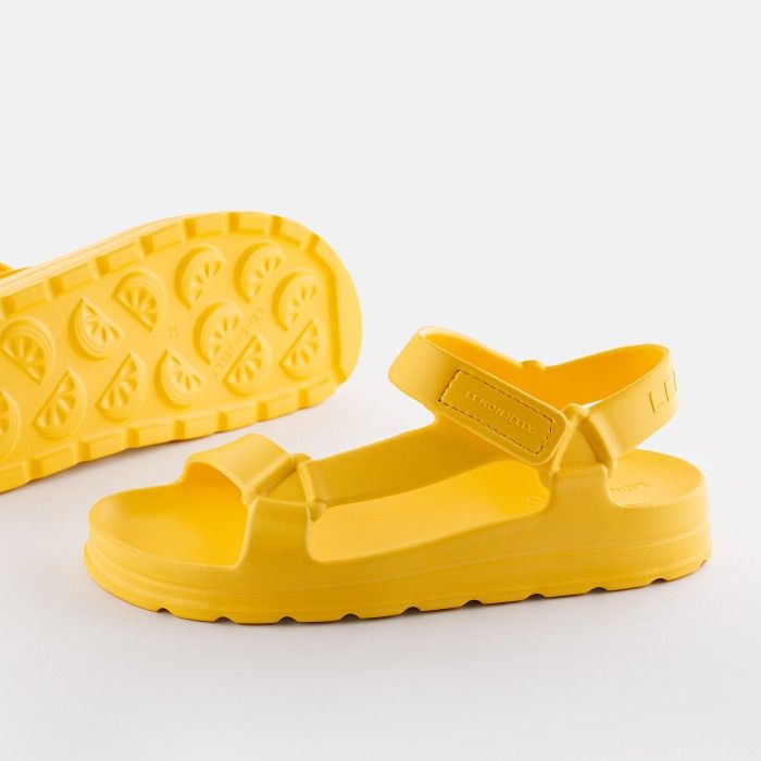 Lemon Jelly Sporty Sandals Women Vegan Nola Yellow Bee - 10021962